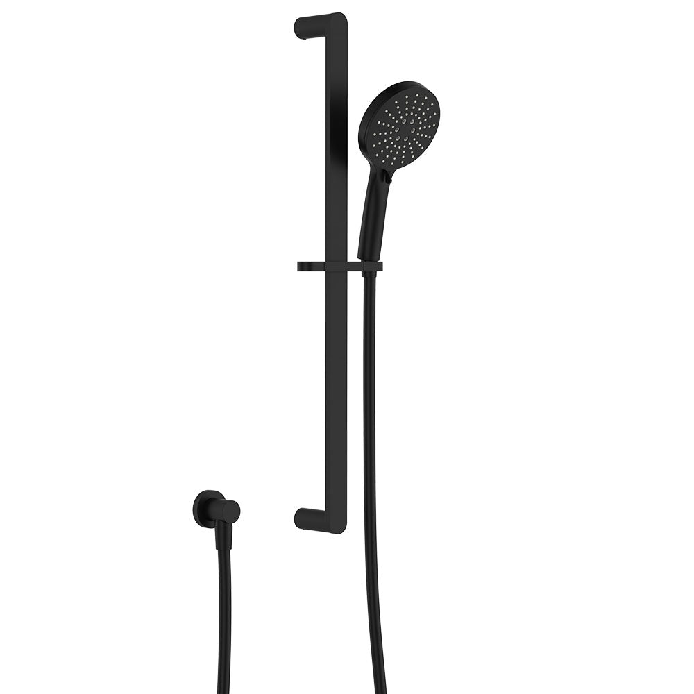 Empire Slim Rail Shower, Matte Black