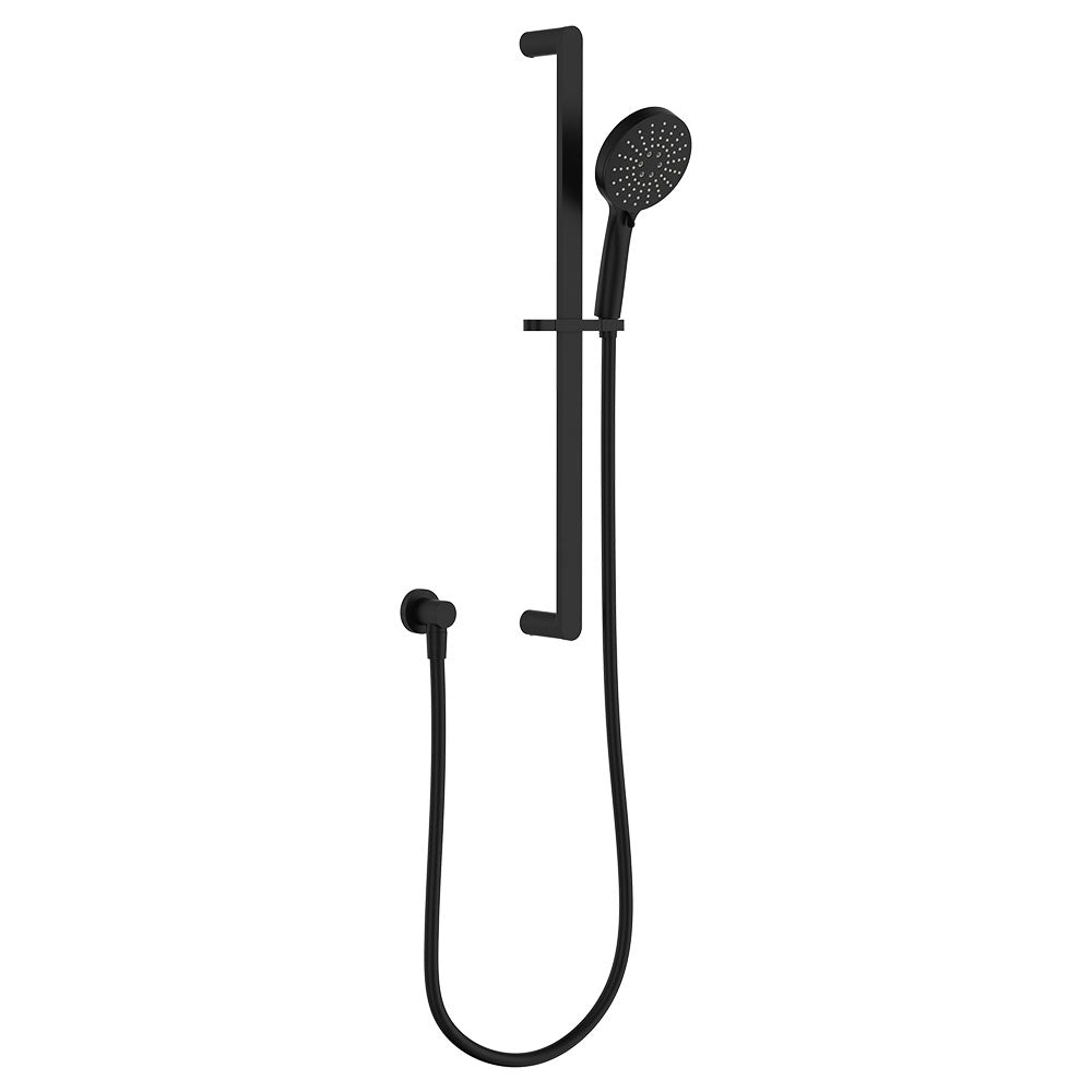 Empire Slim Rail Shower, Matte Black