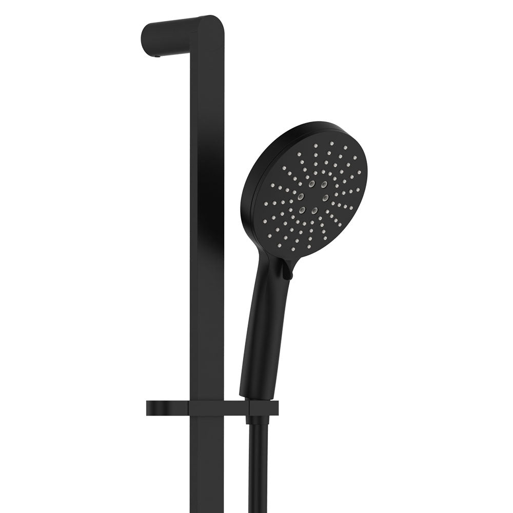 Empire Slim Rail Shower, Matte Black