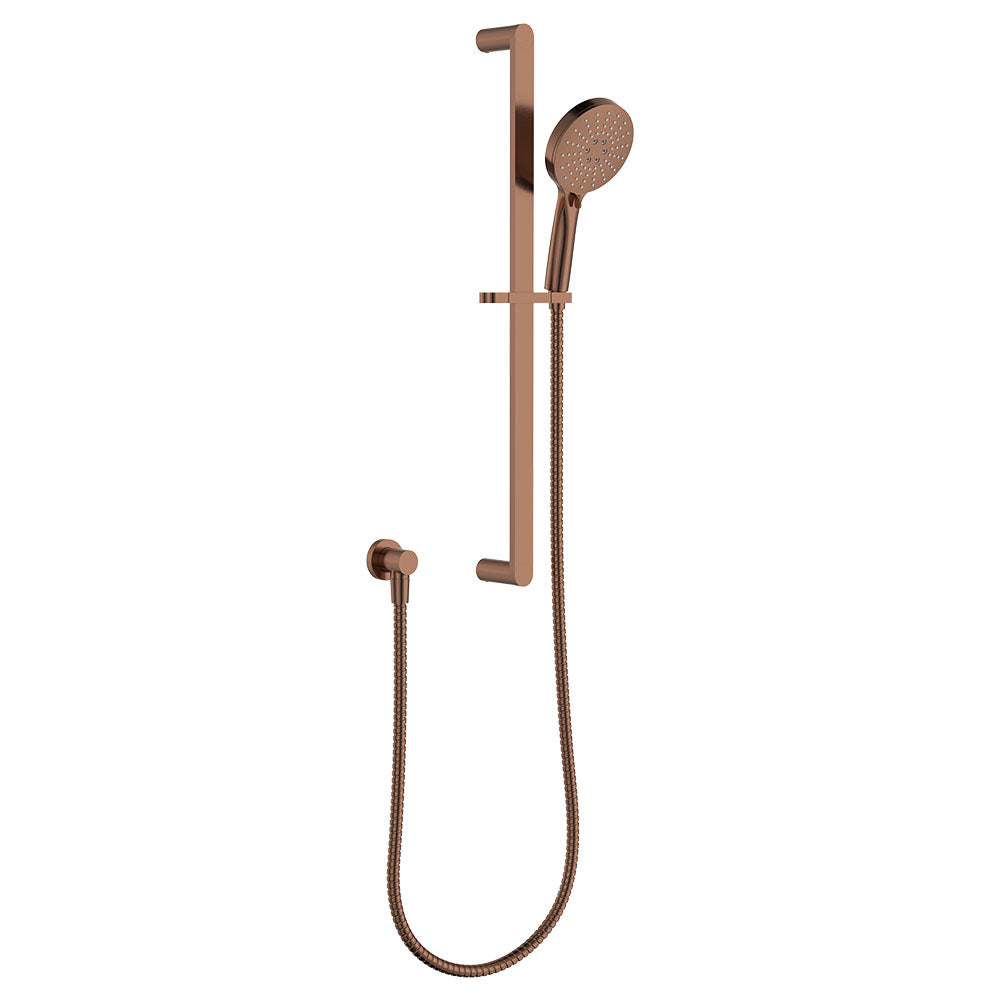 Empire Slim Rail Shower, Brushed Copper