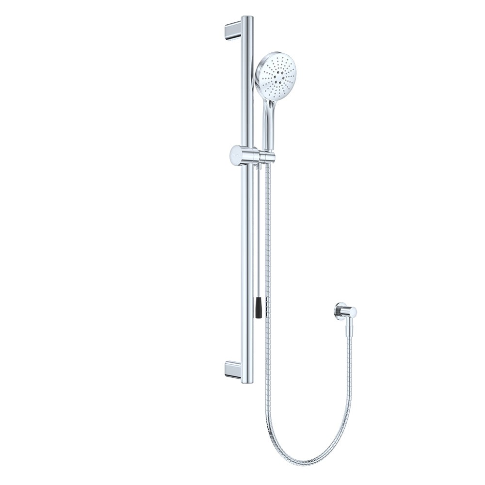 Care Rail Shower with Push/Pull Slider, Chrome