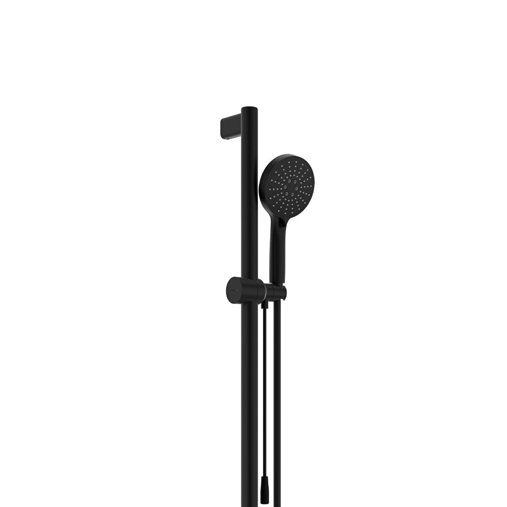 Care Rail Shower with Push/Pull Slider, Matte Black