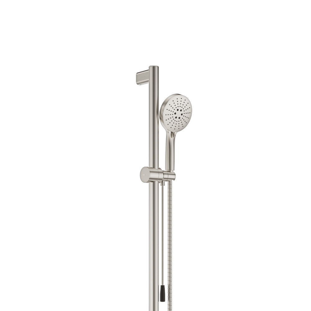 Care Rail Shower with Push/Pull Slider, Brushed Nickel