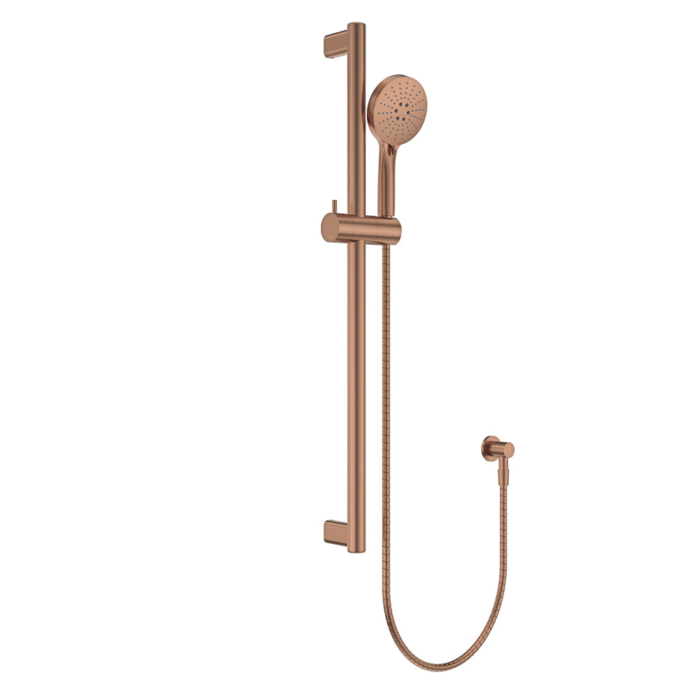 Care Rail Shower, Brushed Copper