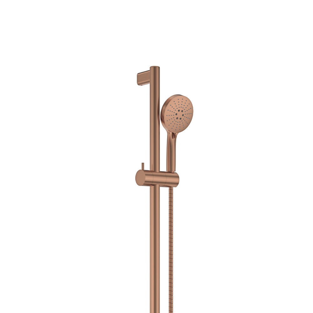 Care Rail Shower, Brushed Copper