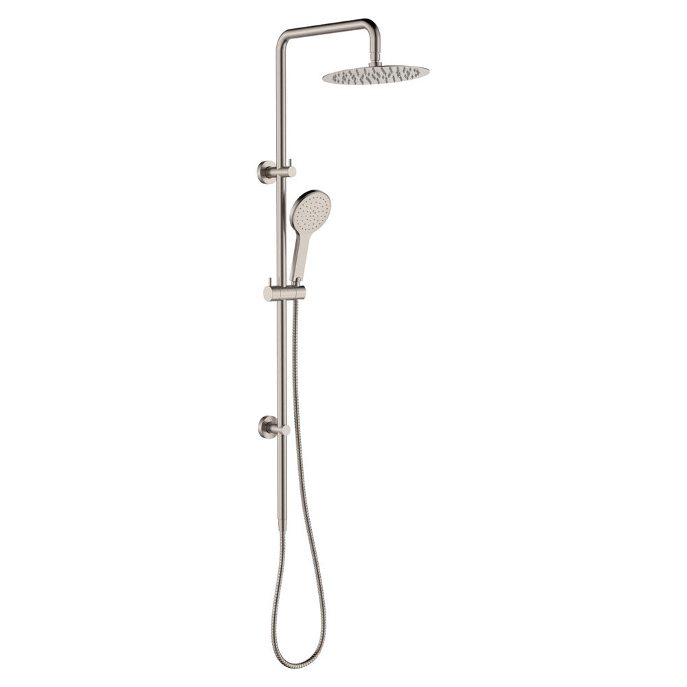 Kaya Twin Shower, Brushed Nickel