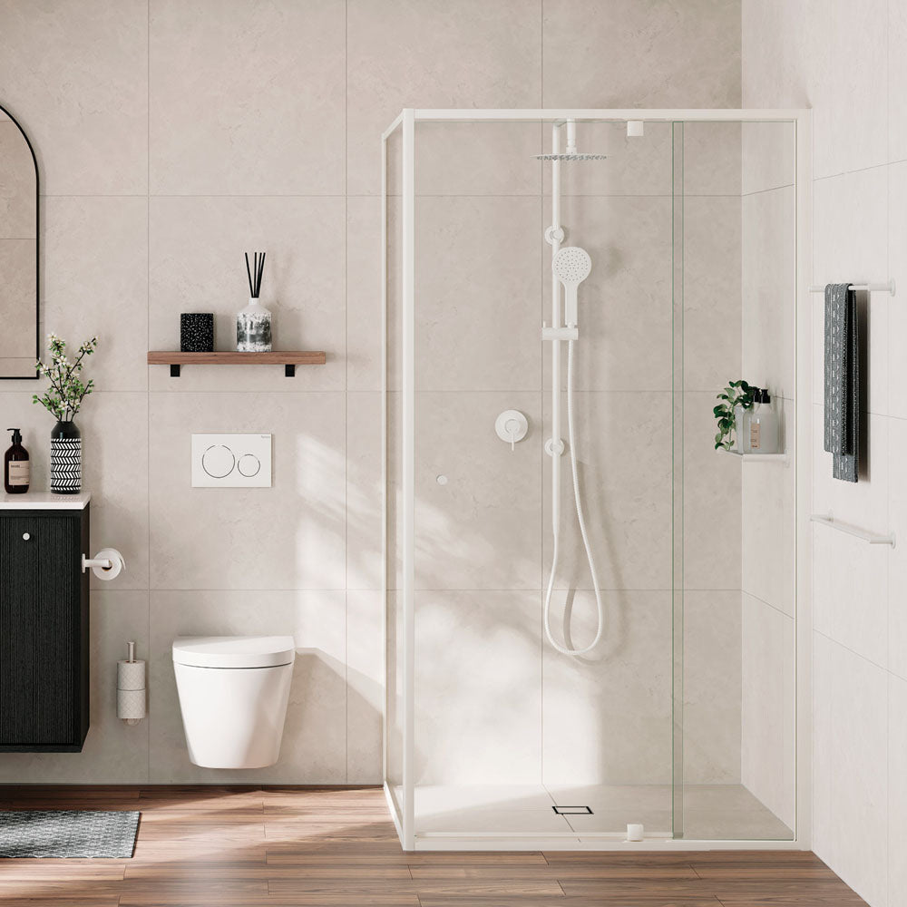 Kaya Twin Shower, Matte White