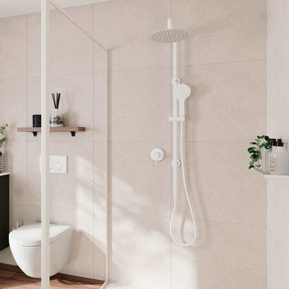 Kaya Twin Shower, Matte White