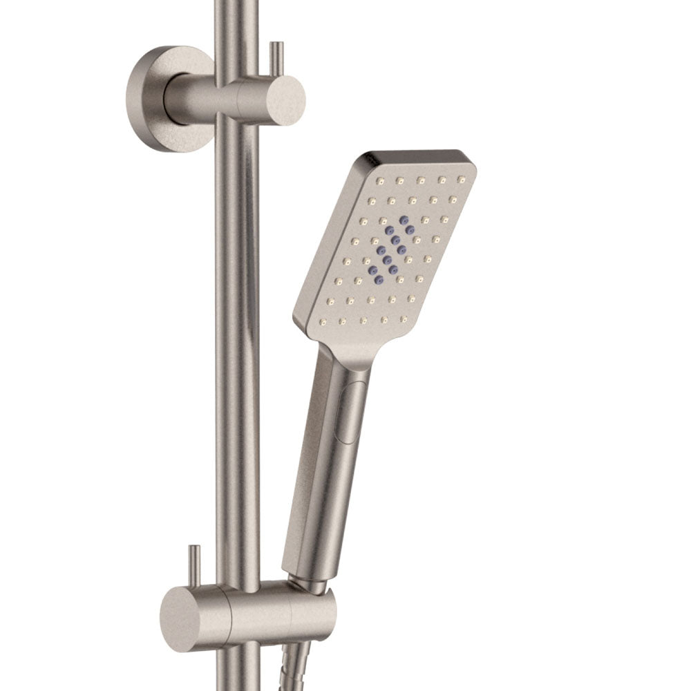 Tono Twin Shower, Brushed Nickel