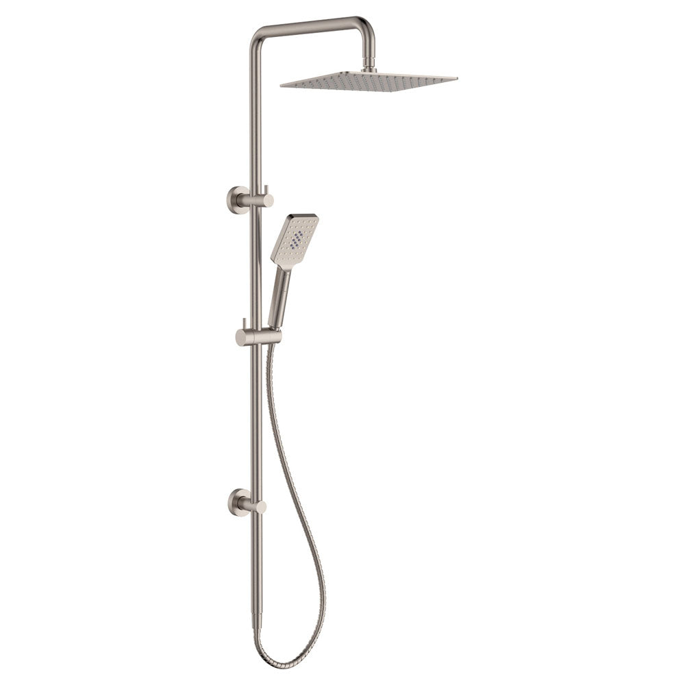 Tono Twin Shower, Brushed Nickel