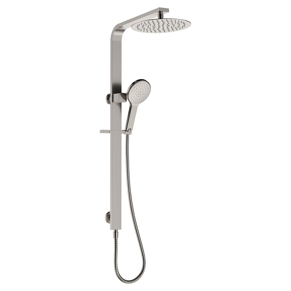 Kaya Deluxe Twin Shower, Brushed Nickel