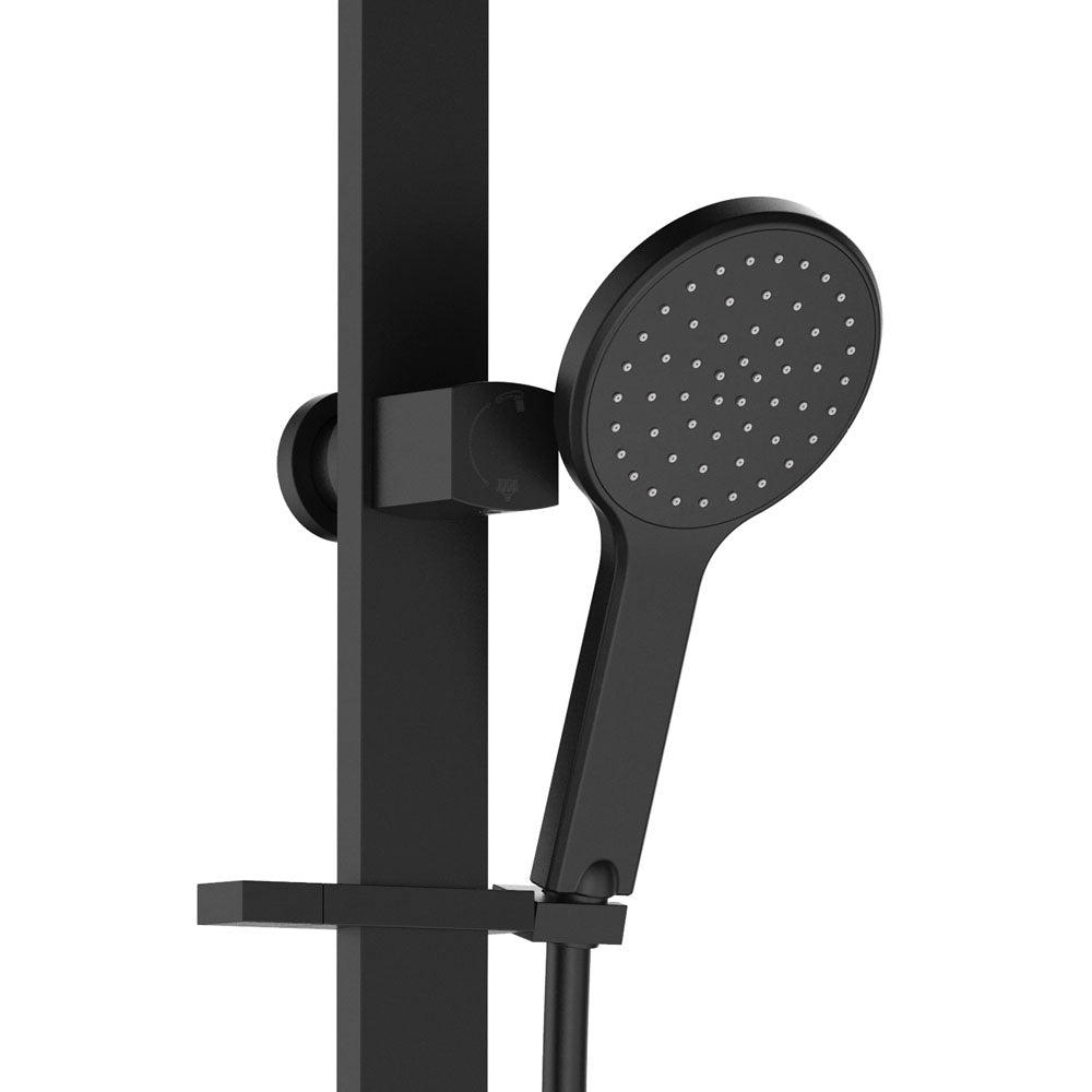 Kaya Deluxe Twin Shower, Matte Black