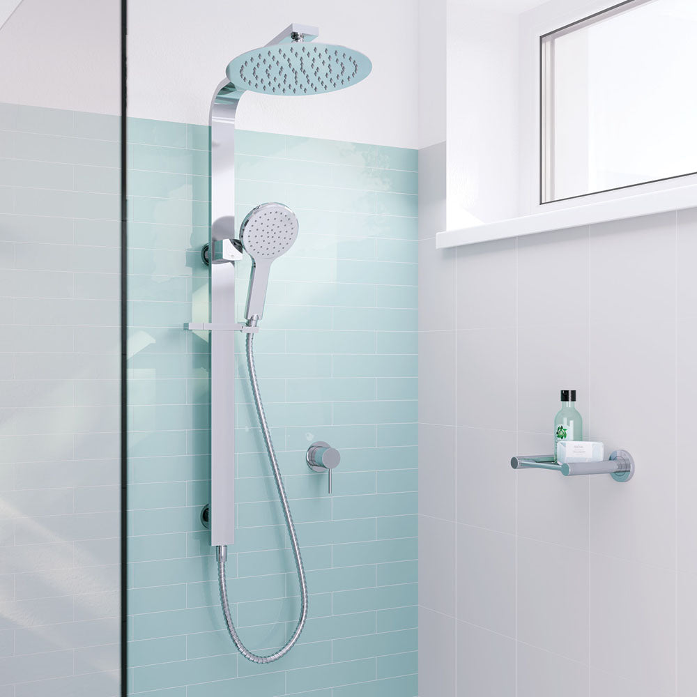 Kaya Deluxe Twin Shower, Chrome
