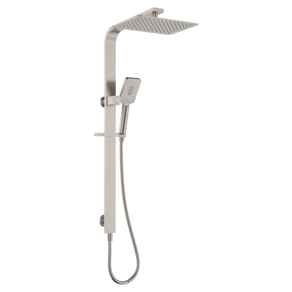 Tono Deluxe Twin Shower, Brushed Nickel