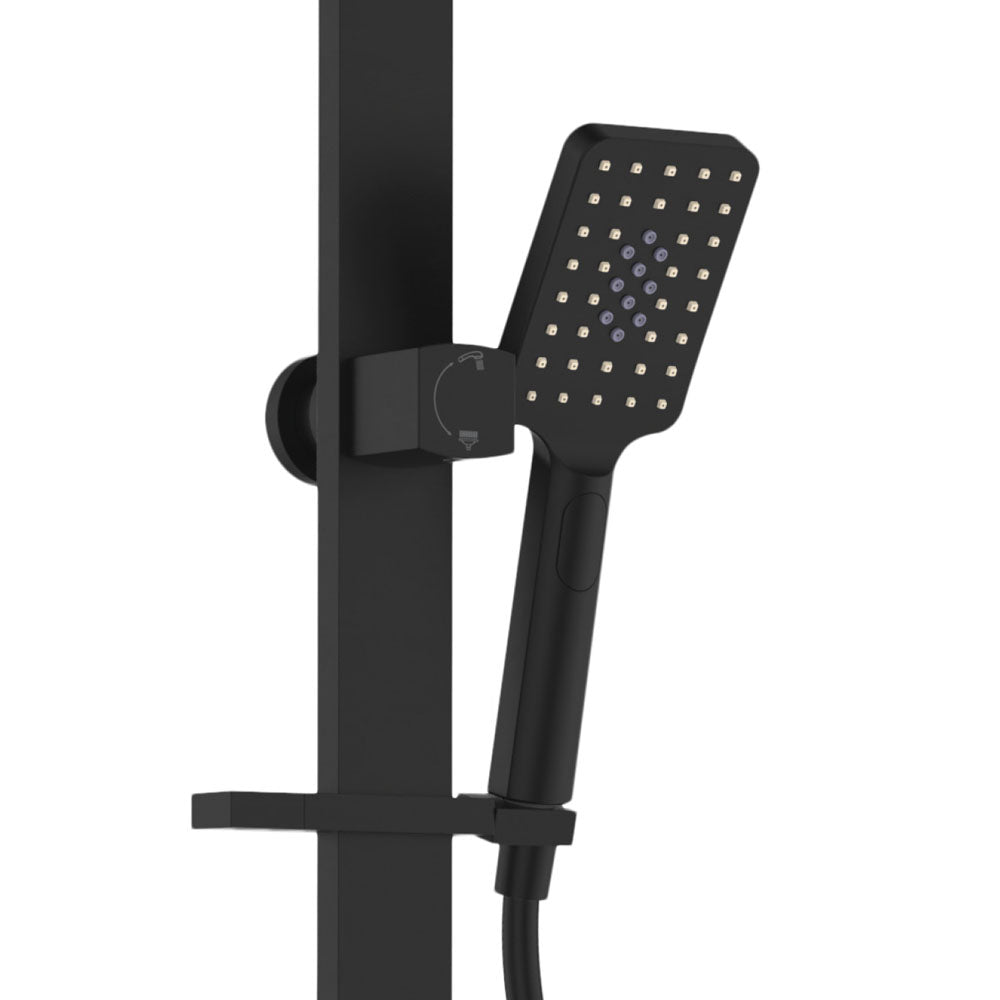 Tono Deluxe Twin Shower, Matte Black