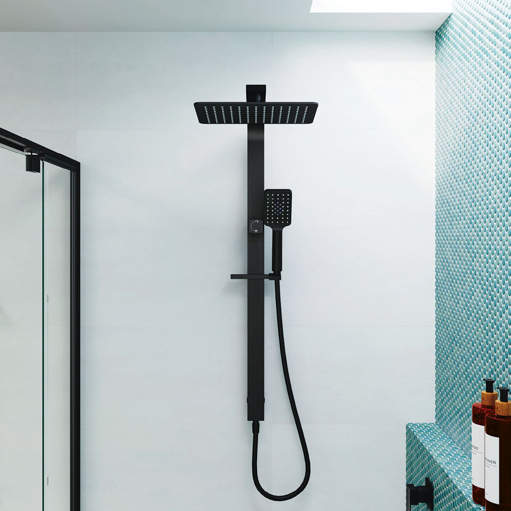 Tono Deluxe Twin Shower, Matte Black