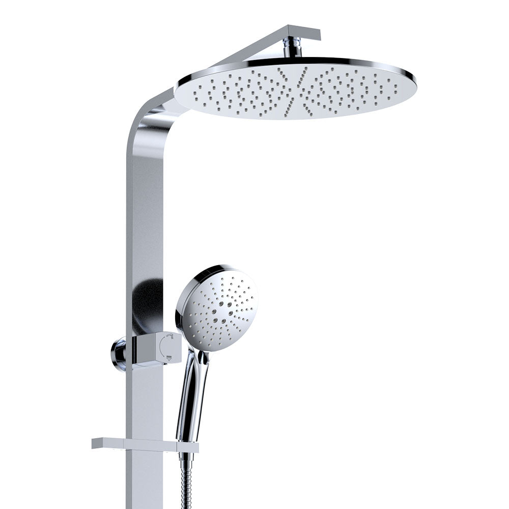 Empire Slim Deluxe Twin Shower, Chrome