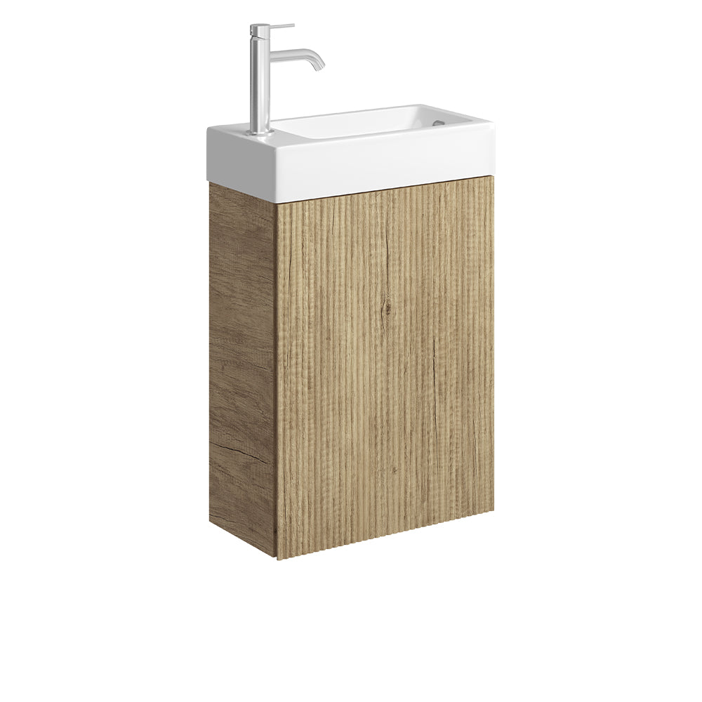 Minka 450 Wall-Hung Vanity with Overflow, Scandi Oak