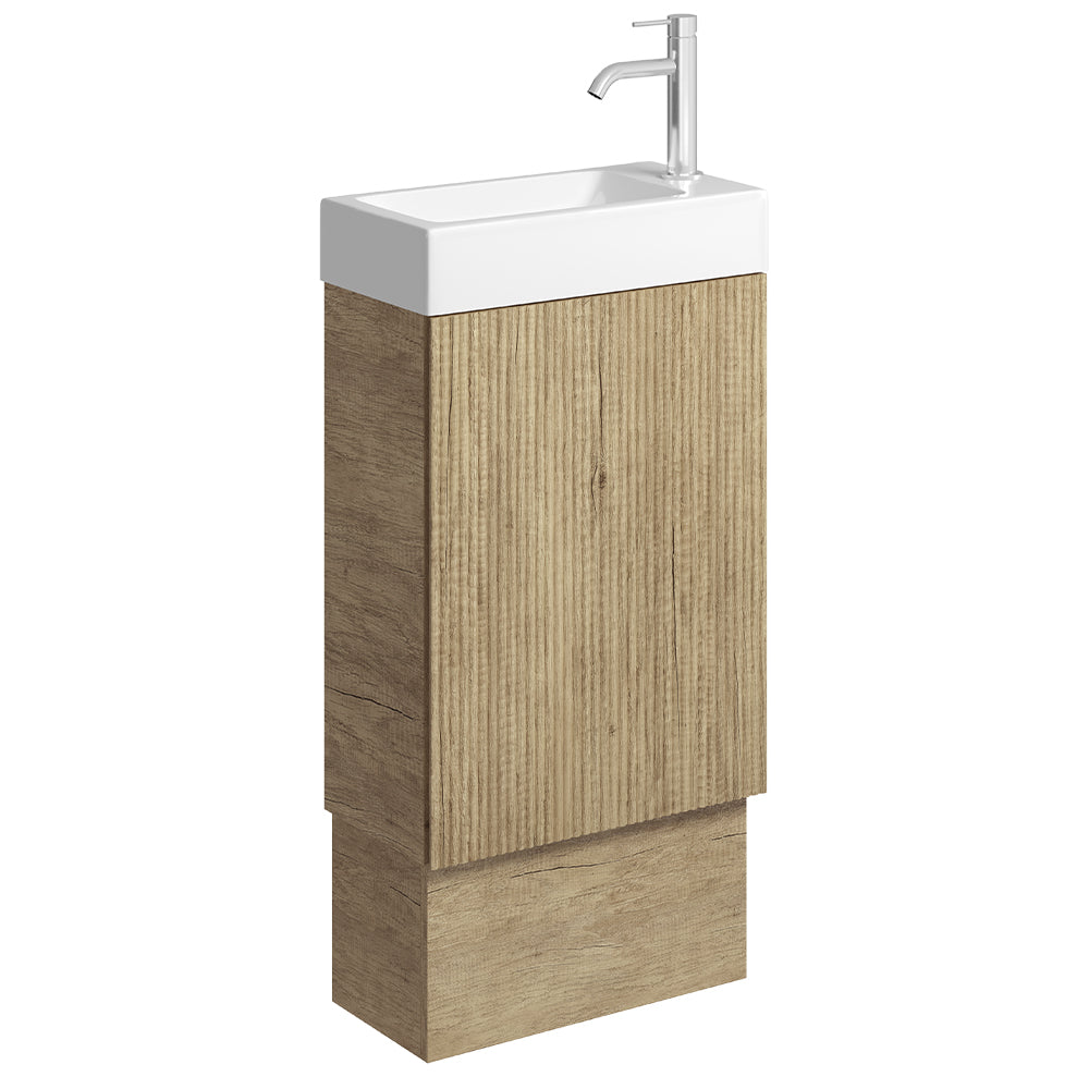 Minka 450 Vanity on Kickboard, No Overflow, Scandi Oak
