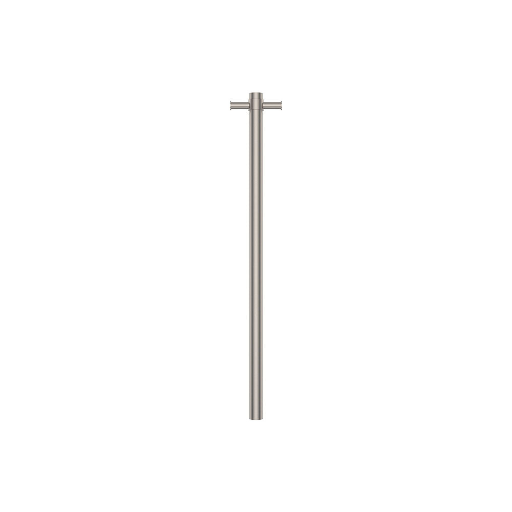Isabella Vertical Heated Towel Rail, 100 x 900mm, Brushed Nickel
