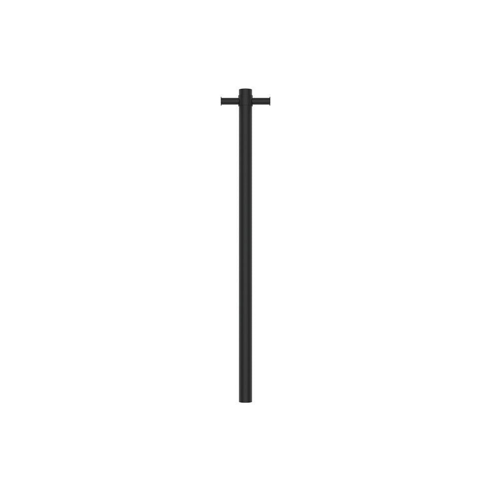 Isabella Vertical Heated Towel Rail, 100 x 900mm, Matte Black