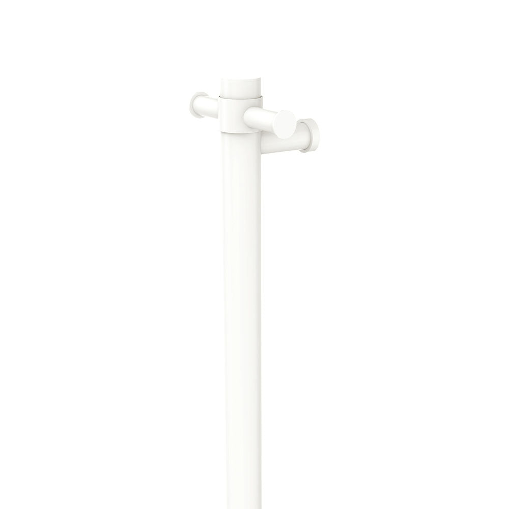 Isabella Vertical Heated Towel Rail, 100 x 900mm, Matte White