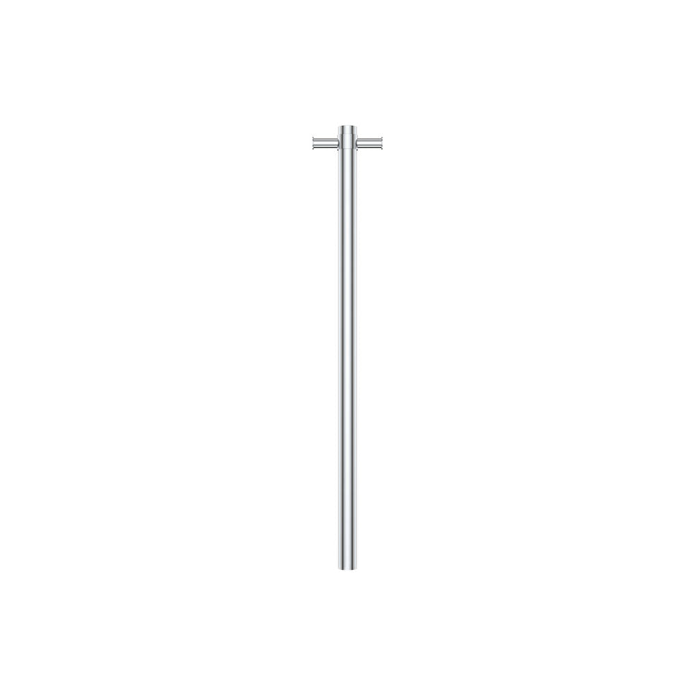 Isabella Vertical Heated Towel Rail, 100 x 900mm, Chrome