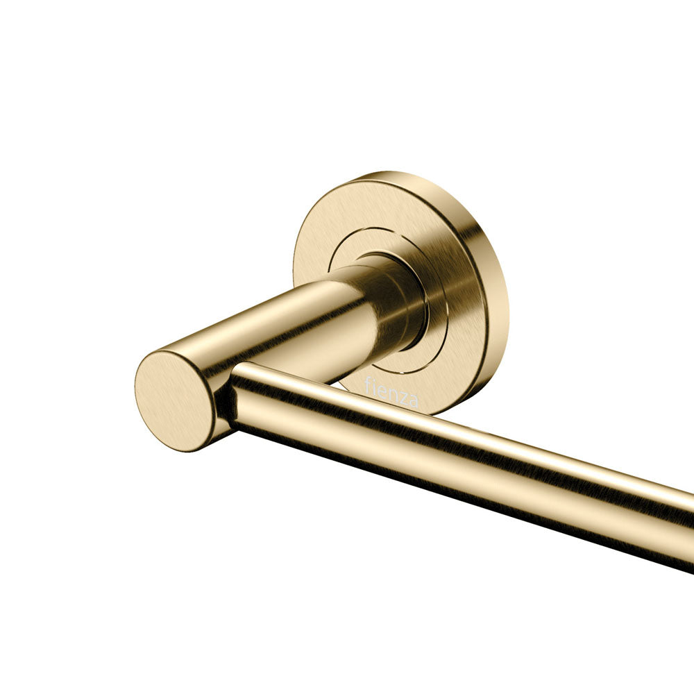 Kaya Single Towel Rail, 900mm, Urban Brass