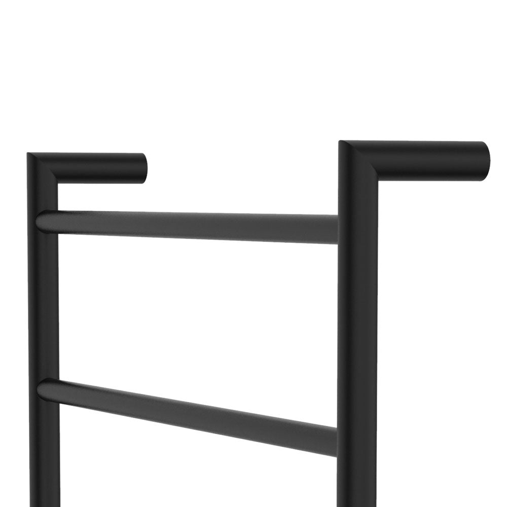 Kaya Heated Towel Rail, 600 x 1200mm, Matte Black