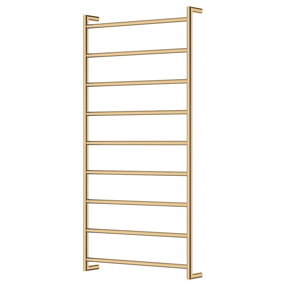 Kaya Heated Towel Rail, 600 x 1200mm, Urban Brass