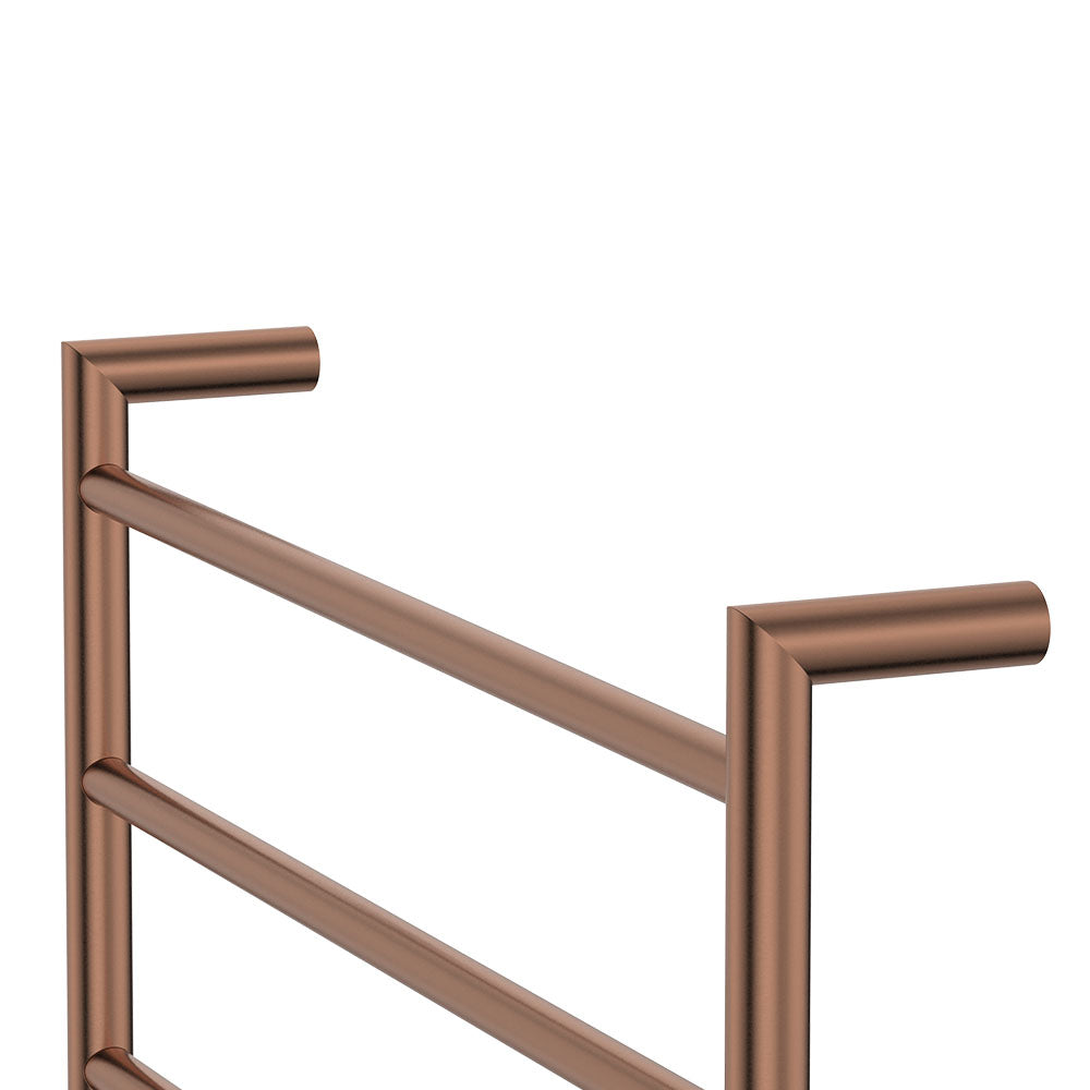 Kaya Heated Towel Rail, 600 x 450mm, Brushed Copper