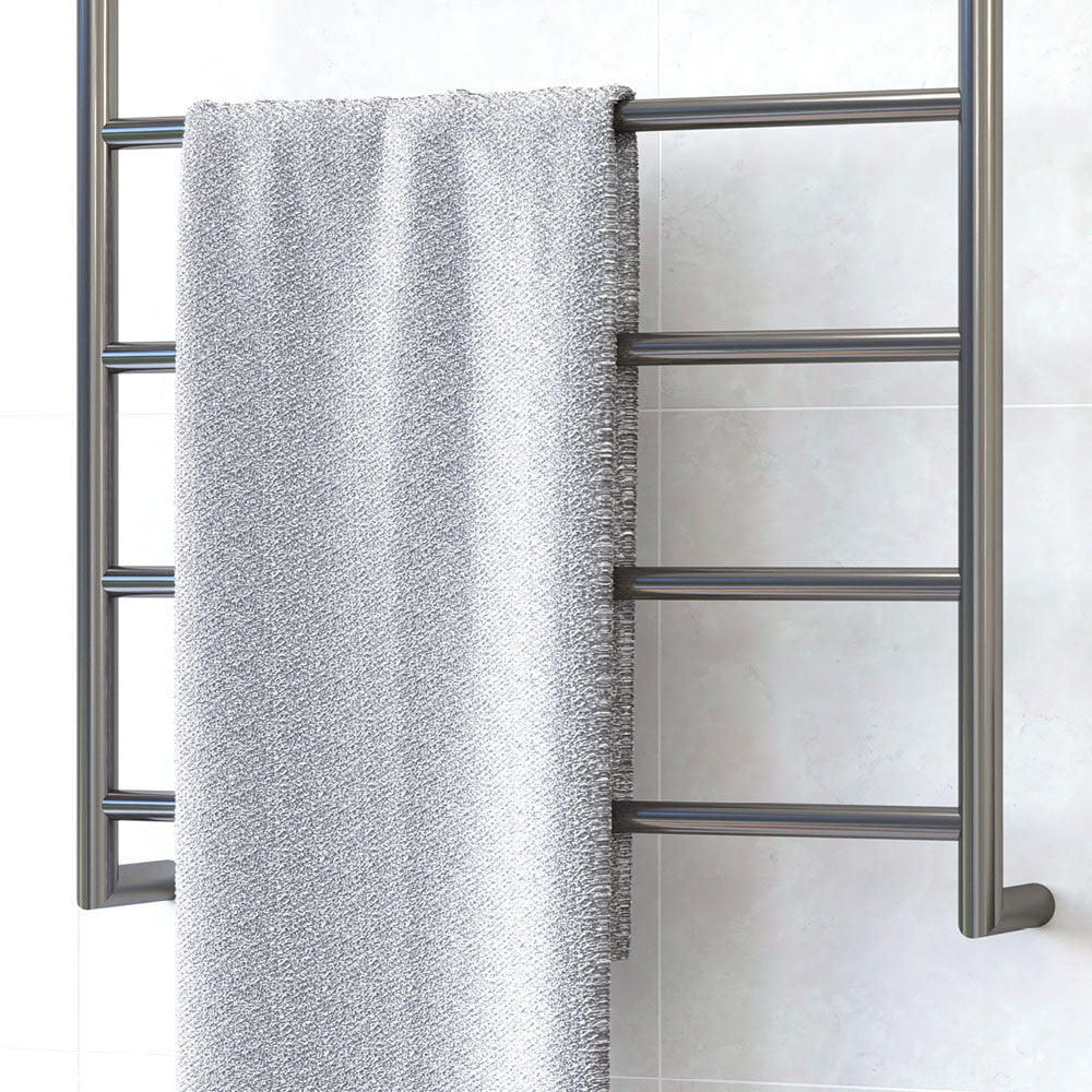 Kaya Heated Towel Rail, 600 x 800mm, Gun Metal