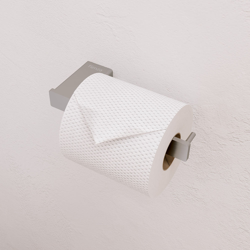 Tono Toilet Roll Holder, Brushed Nickel