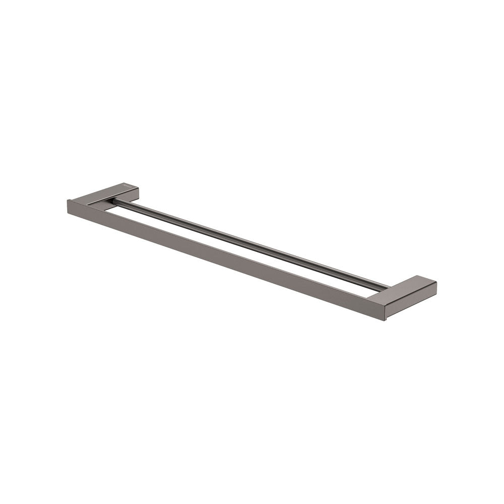 Tono Double Towel Rail, 610 mm, Gun Metal
