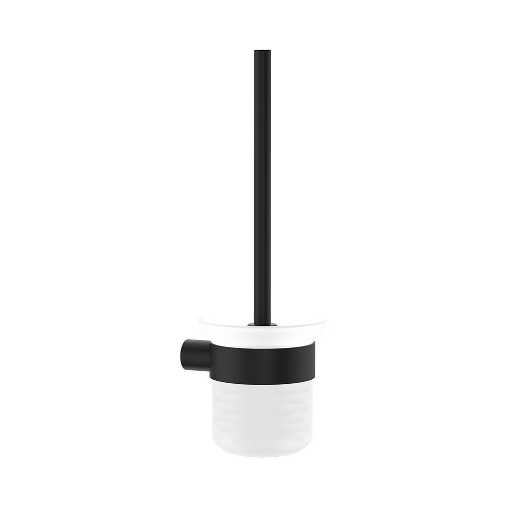 Empire Slim Toilet Brush & Holder, Matte Black