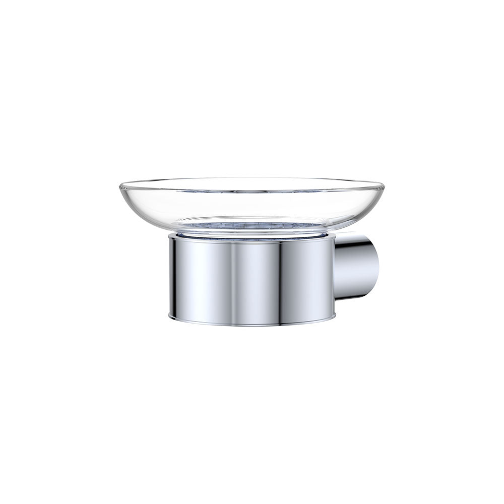 Empire Slim Glass Soap Dish, Chrome
