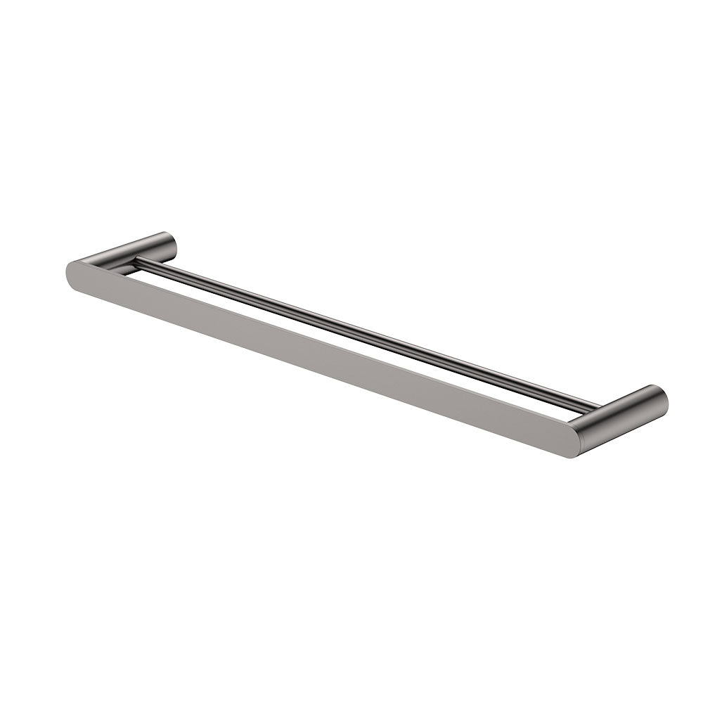 Empire Slim Double Towel Rail, 600mm, Gun Metal