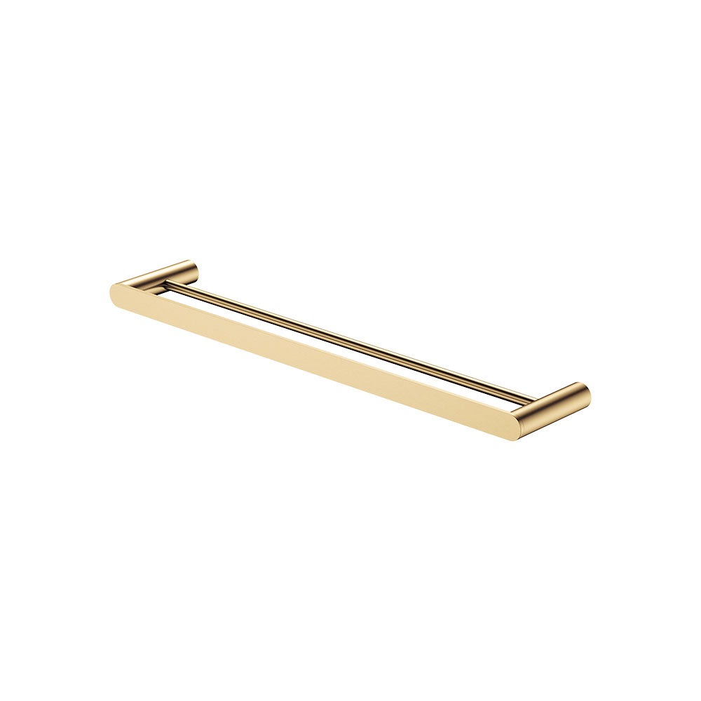 Empire Slim Double Towel Rail, 600mm, Urban Brass