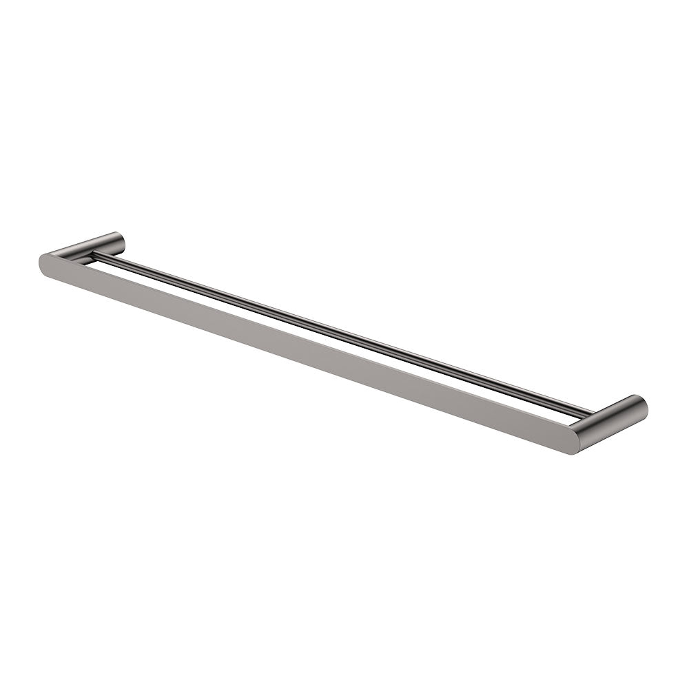 Empire Slim Double Towel Rail, 800mm, Gun Metal