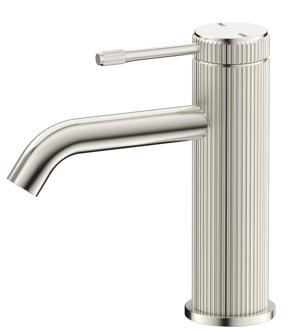 Mica Fluted Basin Mixer - Brushed Nickel