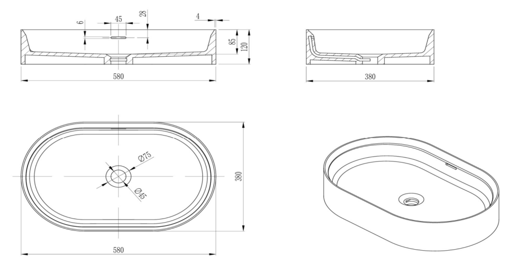 Idra 580 x 380 x 120mm - image 5