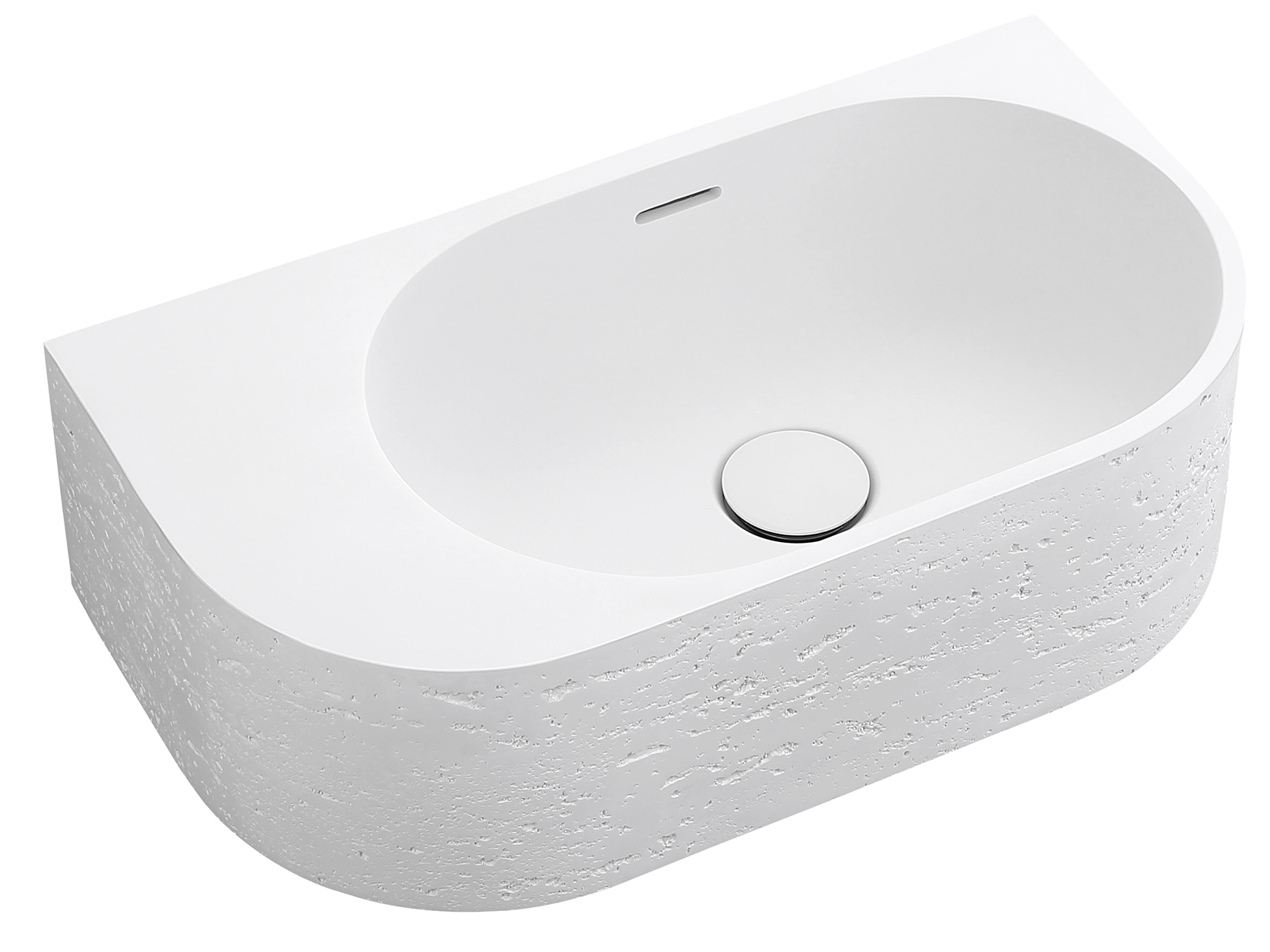 Elysia - Left-Hand - 500 x 275 x 150mm - Neige