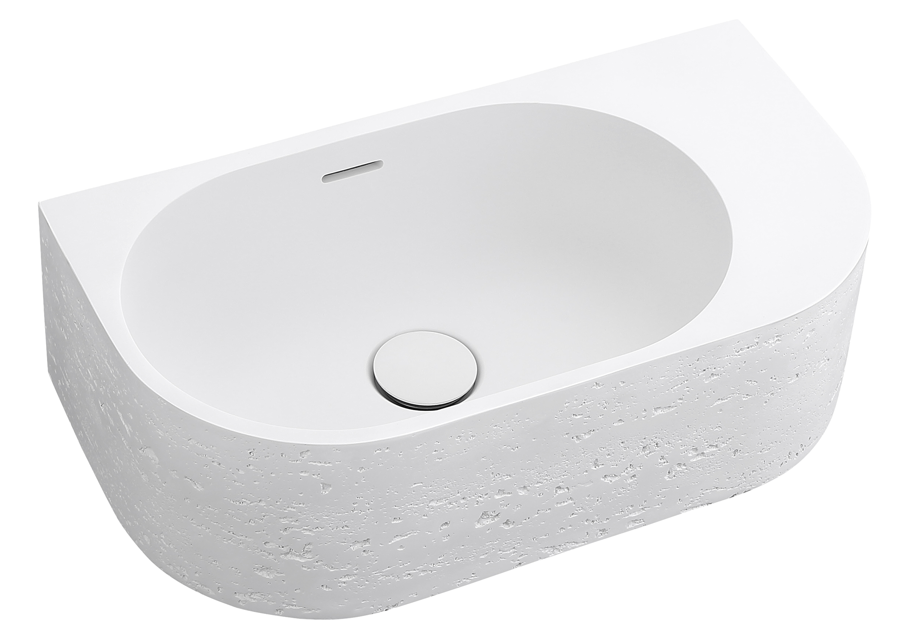 Elysia - Right-Hand - 500 x 275 x 150mm - Neige