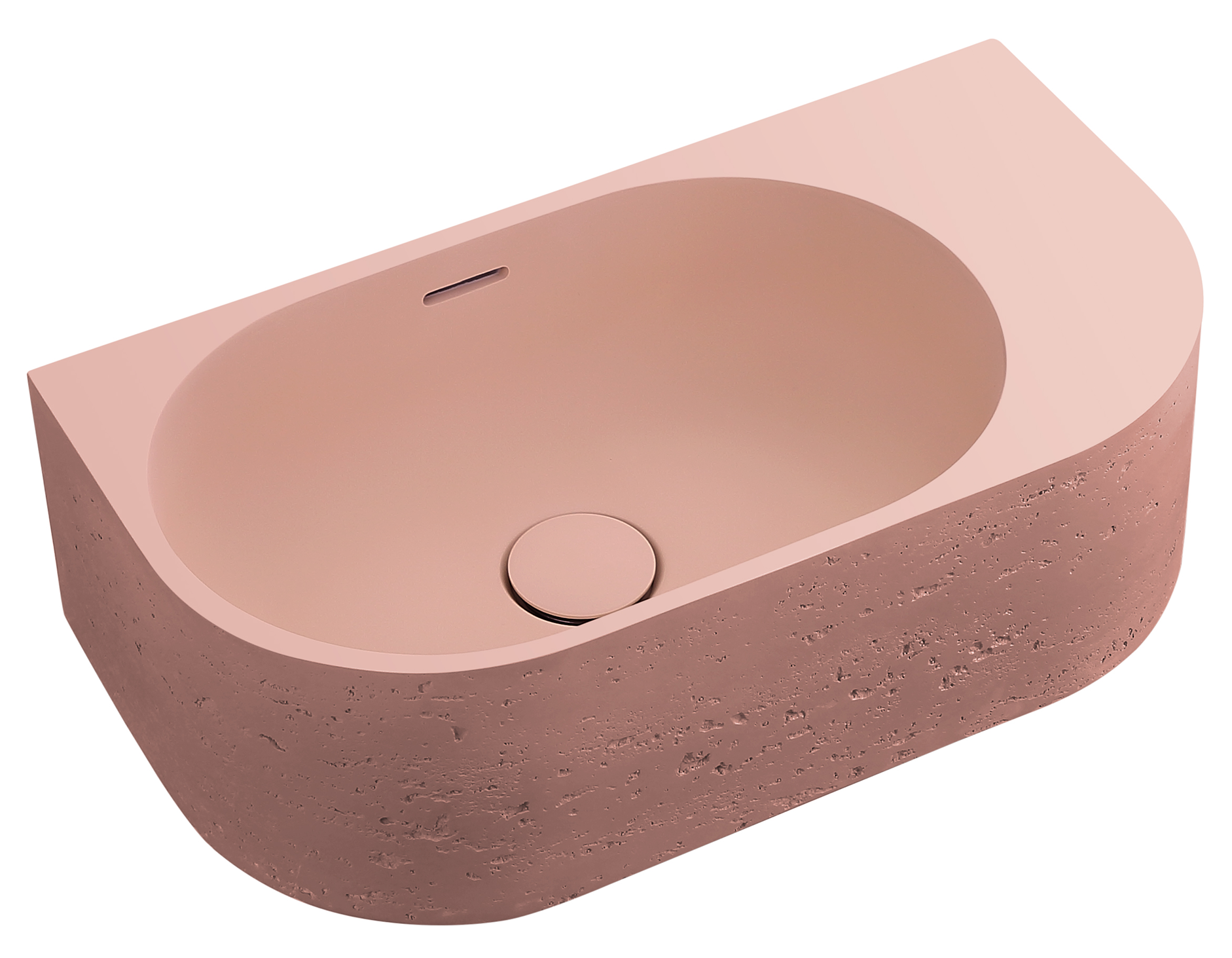 Elysia - Right-Hand - 500 x 275 x 150mm - Rose