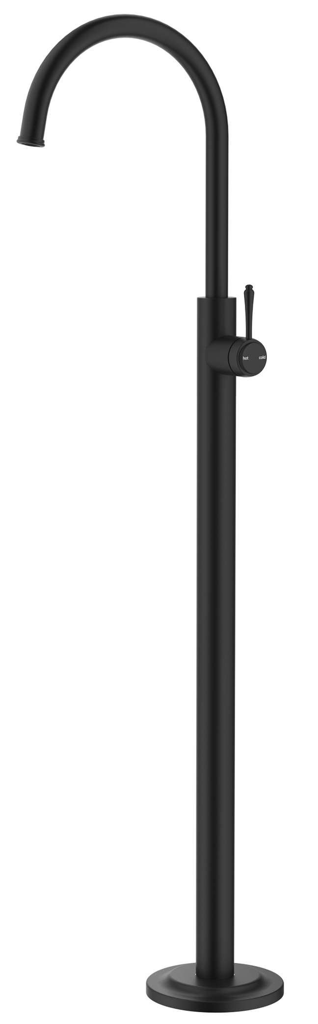 Mica Heritage Freestanding Bath Mixer - TRIM KIT ONLY - Black
