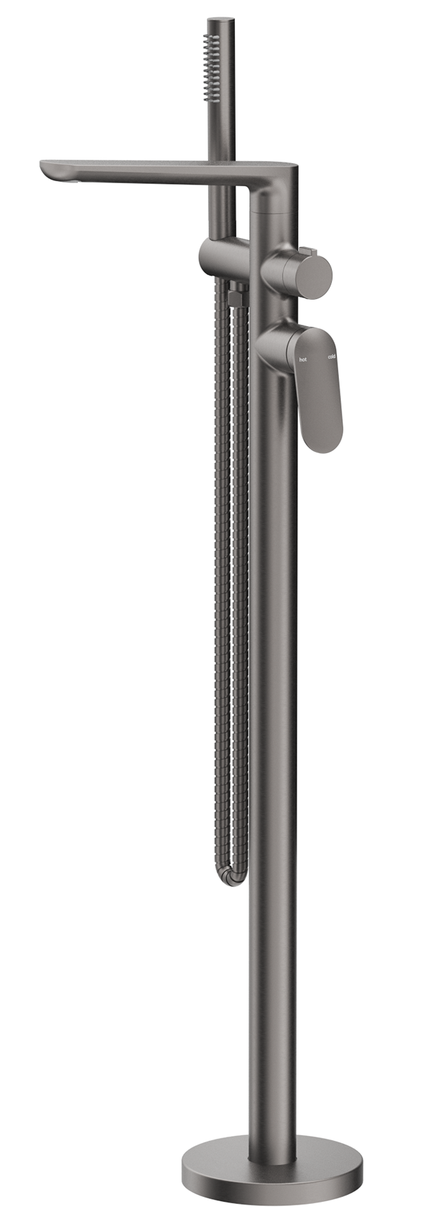 Lantra Freestanding Bath Mixer with Hand Shower - TRIM KIT ONLY - Gunmetal