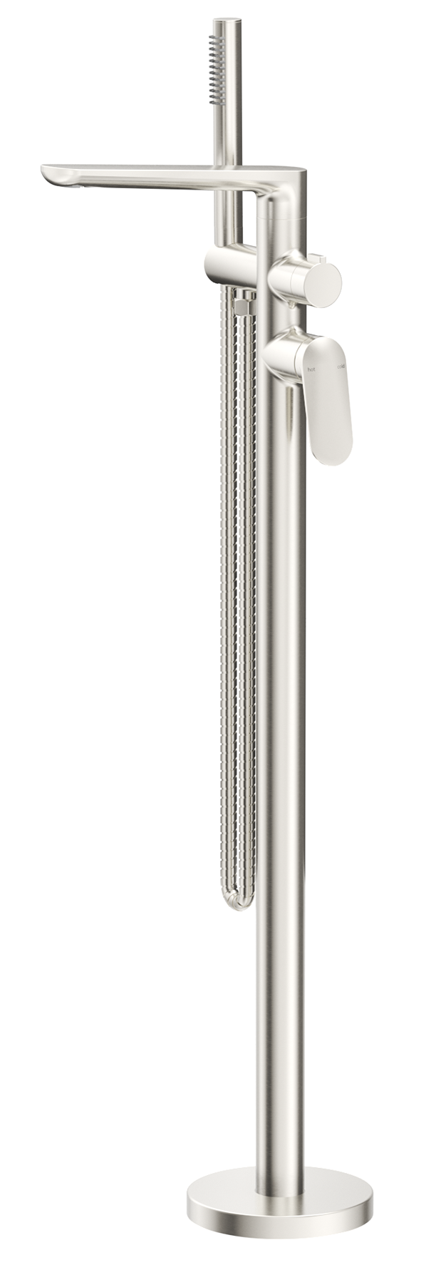 Lantra Freestanding Bath Mixer with Hand Shower - TRIM KIT ONLY - Brushed Nickel