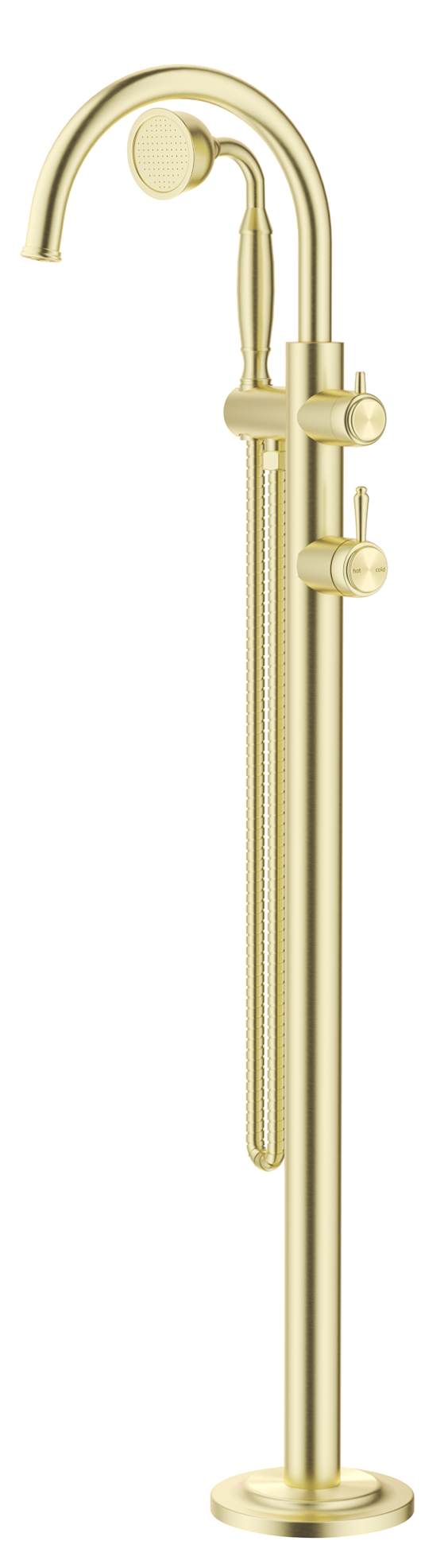 Mica Heritage Freestanding Bath Mixer with Hand Shower - TRIM KIT ONLY - French Gold