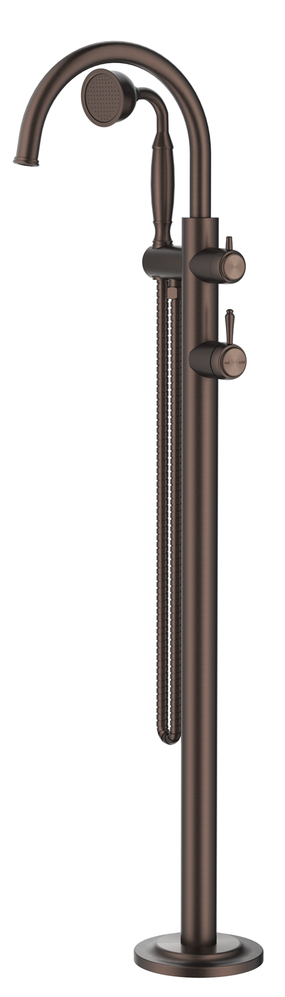 Mica Heritage Freestanding Bath Mixer with Hand Shower - TRIM KIT ONLY - Dusk Bronze