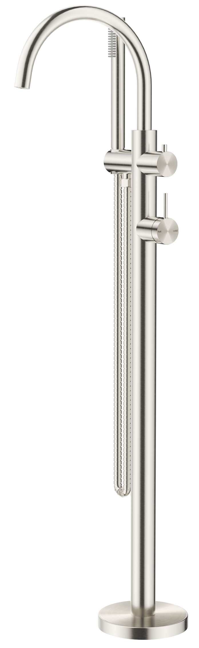 Mica Freestanding Bath Mixer with Hand Shower - TRIM KIT ONLY - Brushed Nickel